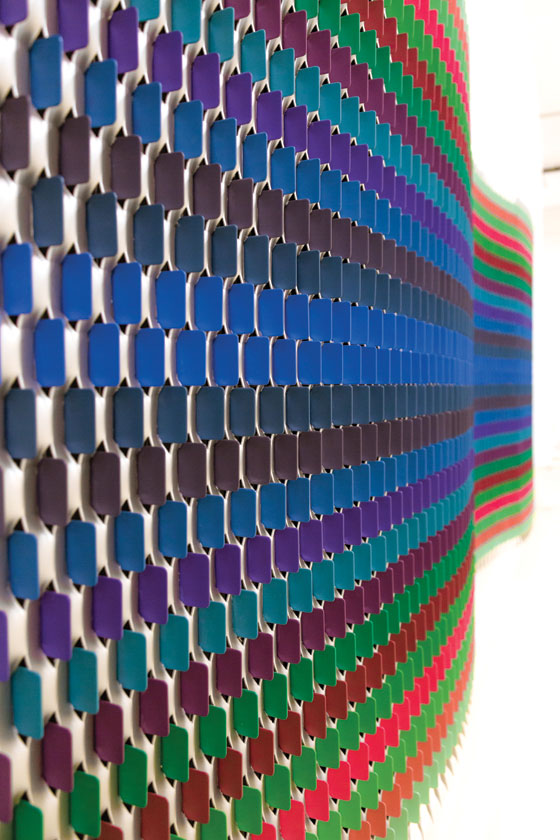 Rashid Al Khalifa, Multicoloured Parametric, detail, 2018 © Rashid Al Khalifa